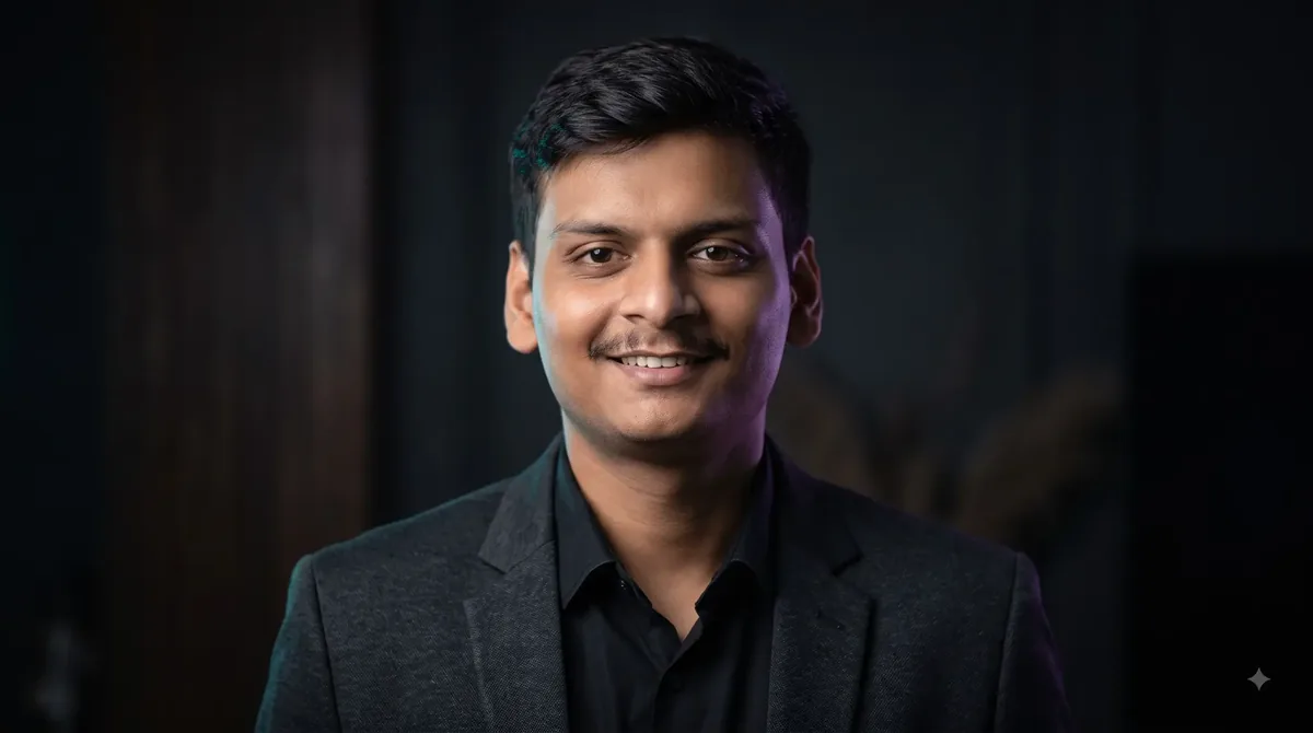 Risheep Patel, Google Business Profile specialist from Jabalpur, smiling in a dark jacket